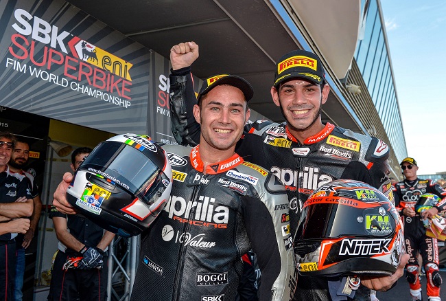 1.ApriliaWSBK podium