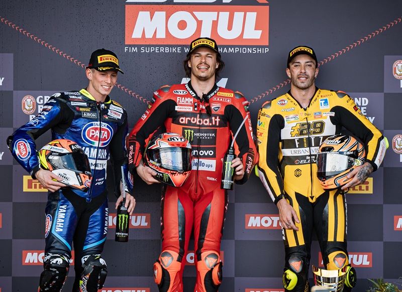 worldsbk race 1 podium